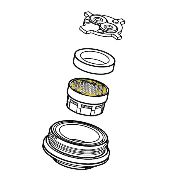 Pfister Bathroom Faucet Aerators, P/O Aer Spr Ct 9500980 Zoro